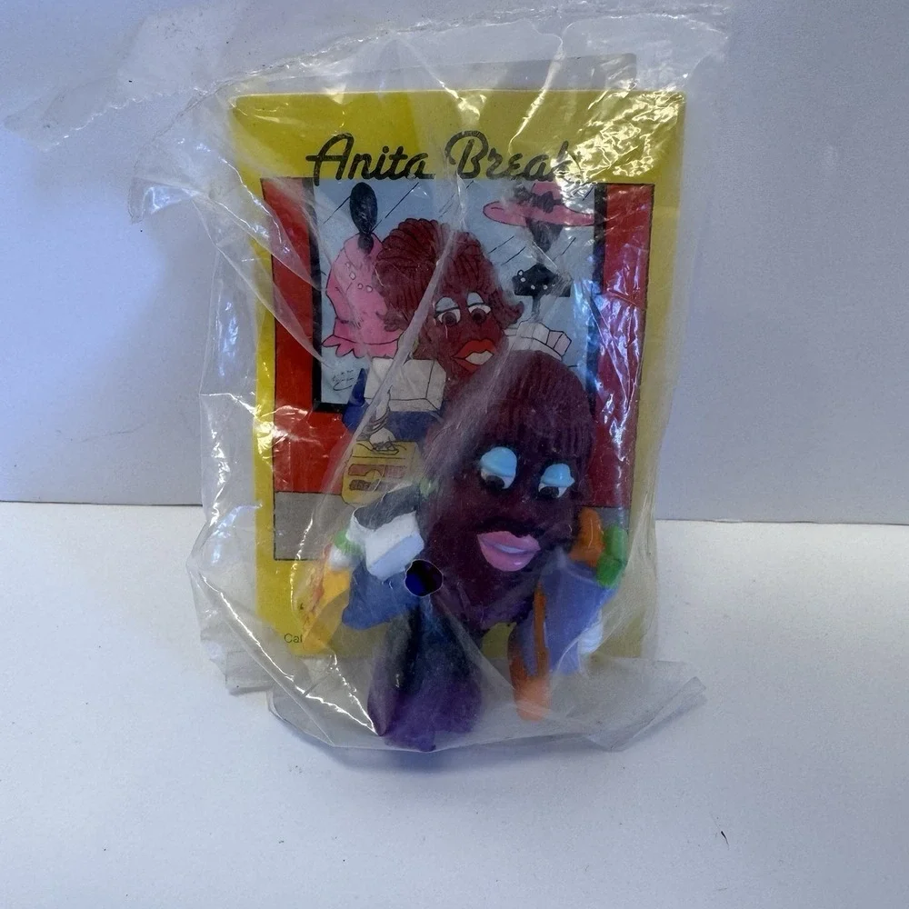 Vintage 1991 California Raisins Anita Break Shopping Figure Applause Hardees NEW